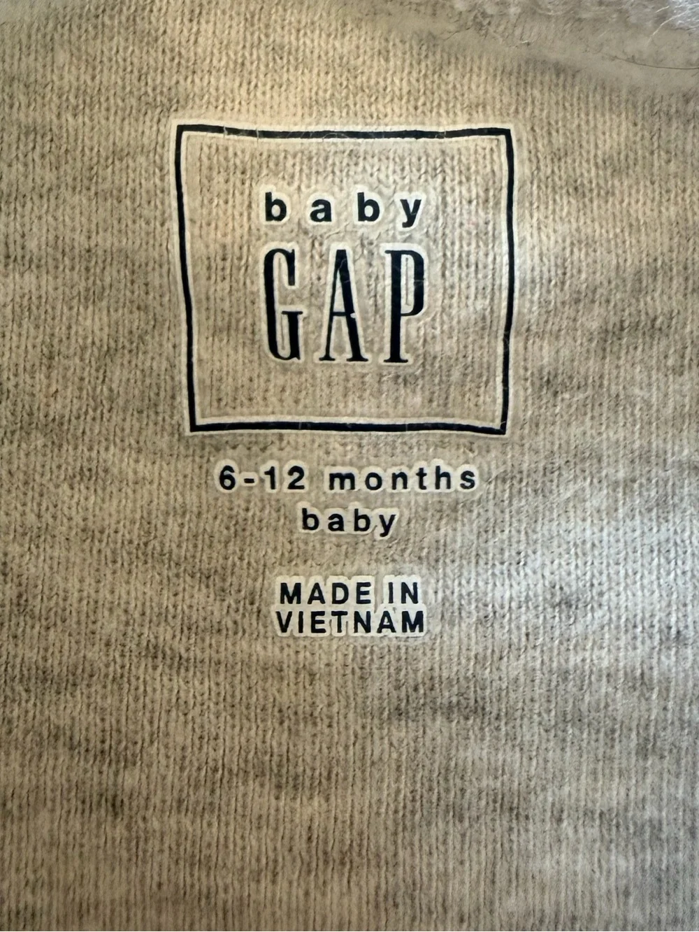 3/$15 Baby GAP Gray Mommy Had A Little Lamb Cotton Long Sleeve Bodysuit 6-12M